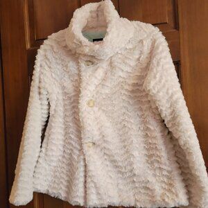 Patagonia Pelage Faux Fur White Coat Jacket (Girl's 14)